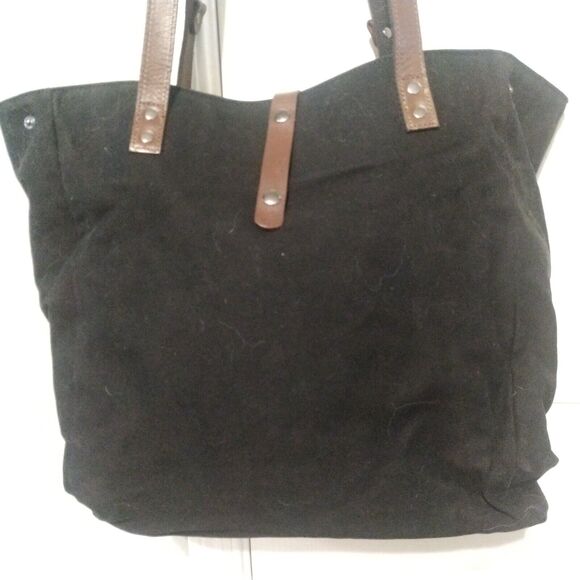 ARCH The Original Arch Bag Black Large Canvas & Leather Bag - Picture 4 of 15